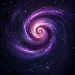 a galaxy background with the Milky Way spiral Conceptual depiction of the universe and stars, generative ai