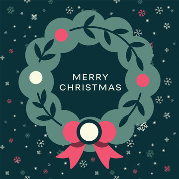Christmas card template. Xmas vector greeting card background. Eps 10