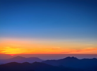 Fototapeta premium sunset in the mountains