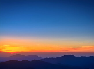 Fototapeta premium sunset in the mountains