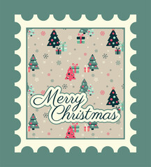 Christmas card template. Xmas vector greeting card background. Eps 10