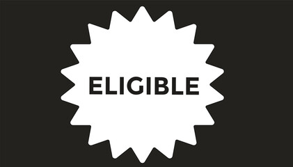 eligible web banner templates. Vector Illustration 
