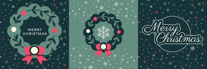 Christmas card template. Xmas vector greeting card background. Eps 10