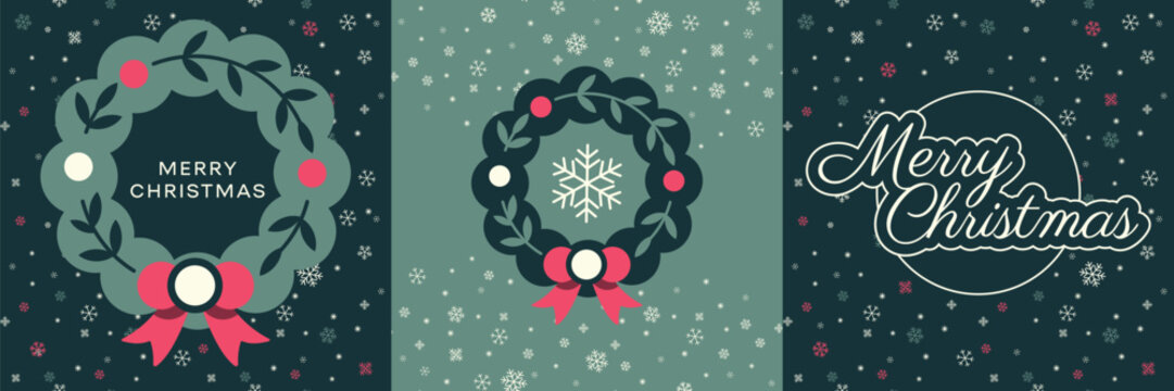 Christmas card template. Xmas vector greeting card background. Eps 10