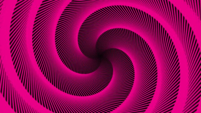 purple pentagonal spiral, black background