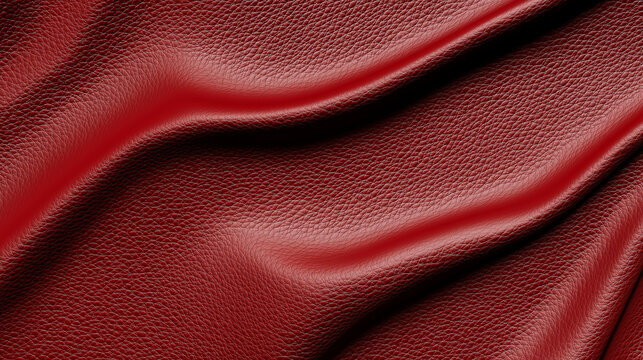 Hochwertiges rotes Echtleder, nat&uuml;rliche Narbung, feine Textur, handwerkliche Lederf&auml;rbung, luxuri&ouml;se Oberfl&auml;chenstruktur, gl&auml;nzend, Vintage-Look, Premium-Material