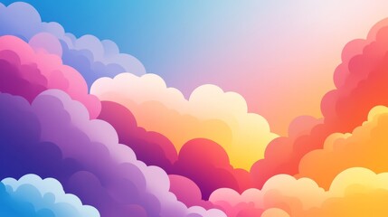 Fototapeta premium Pastel pink 3d rendered paper clouds and stars floating in a soft sky background, perfect for dreamy and whimsical designs, childlike