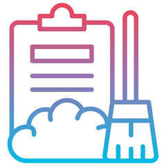 Obraz premium Data Cleanup Icon