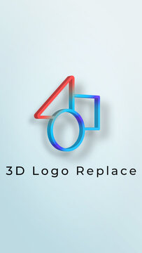 Vertical 3D Logo Replace Title