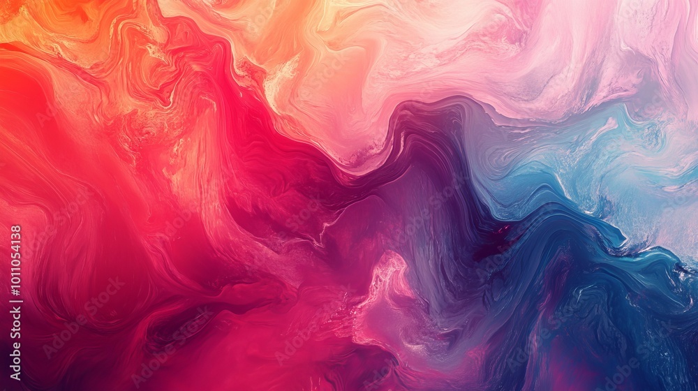 Sticker beautiful abstract artistic colorful pattern background with vibrant geometric shapes and fluid brus