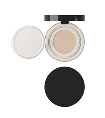 foundation cushion powder for mock up. 3d rendering.