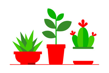 Creative Home Decor vector style with white background