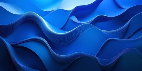 Obraz premium abstract blue gradient background with vivid tones and smooth textures, perfect for contemporary designs, creative art, and vibrant digital projects
