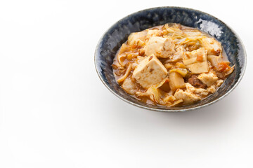 豆腐とキャベツのごった煮