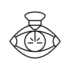 laser line icon with white background vector stock illustration