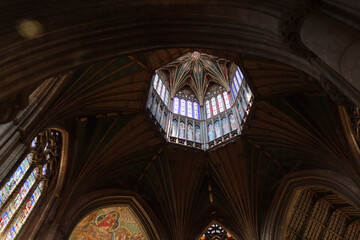 Ely, cathedral, plaster, ceiling, cambridgeshire