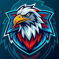 Obraz premium Eagle mascot esport game logo illustration for sport game team