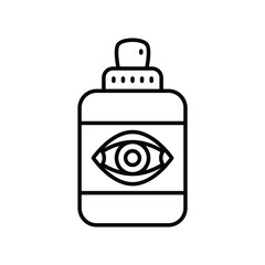 spray line icon with white background vector stock illustration