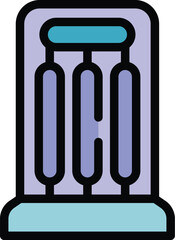 This icon depicts a classic greek column with a detailed capital and base, evoking a sense of ancient history and architectural grandeur