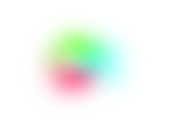 Fototapeta premium Blur gradient circle on transparent background