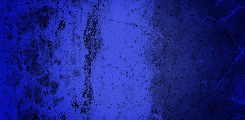 long background of cracked wall blue color,Black blue stone background. Toned rock texture. Wide banner. Dark grunge background with copy space for design.