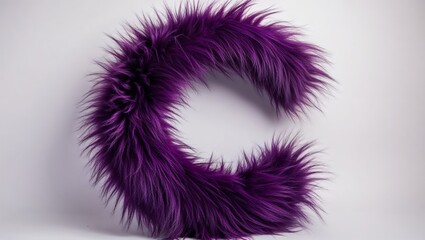 purple fur fluffy feathers