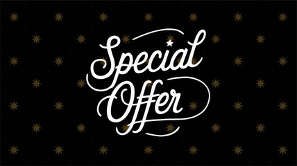 Stylish Black Background Gold Typography Seasonal Sale Promotions - Eye-Catching Holiday Marketing Design Black Friday, Halloween, Special Offers