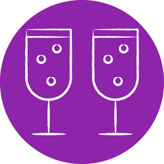 Christmas, New Year Vector Icon element, Isolated white background