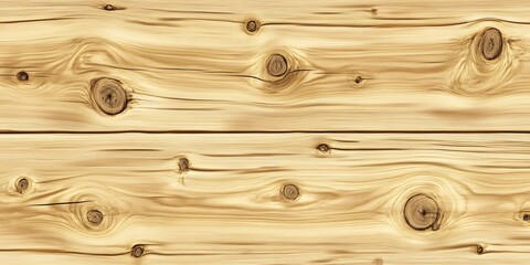 Naklejka premium Natural Light Wood Grain Texture with Knots.