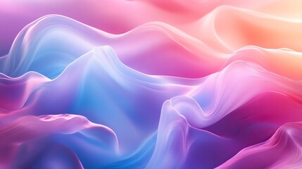 Fototapeta premium Abstract background featuring soft and liquid color waves blending harmoniously, ideal for invoking tranquility and creativity in digital art, presentations, and websites