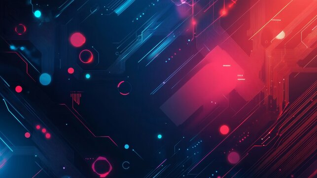 A futuristic, abstract design that represents technology and the world of online business. It highlights the idea of big data.