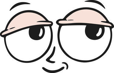 Design of happy expression draw