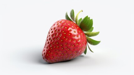 A Single, Ripe Strawberry
