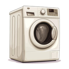 Fototapeta premium washing machine isolated on white background