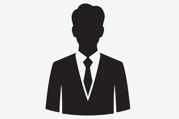 People icon silhouette vector 