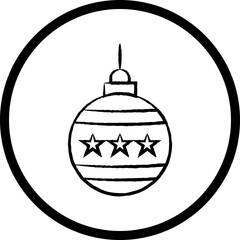 Christmas, New Year Vector Icon element, Isolated white background