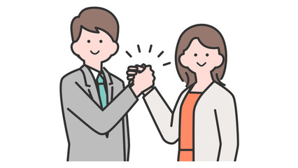 握手するビジネスパーソン