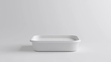 White Plastic Container Mockup