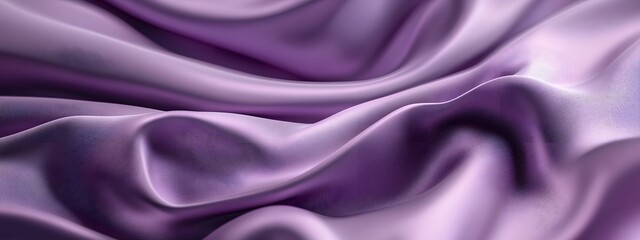 Fototapeta premium Blue and purple silk satin fabric background with wavy folds