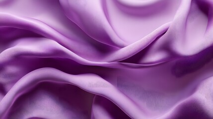 Obraz premium Blue and purple silk satin fabric background with wavy folds