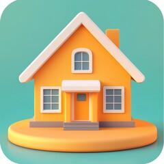 3D Agent Icon: Professional Property Salesperson Illustration Logo