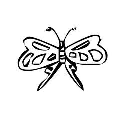 Bold Abstract Butterfly Design