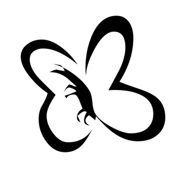recommend clip art: Bold Abstract Butterfly Design