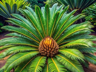 Fototapeta premium Cycad E. altensteinii X arenarius: Unique Zamiaceae Plant Species from South Africa for Botanical Gardens and Plant