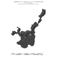 Ishigakijima. Japan. Shape on white. Bilevel © zelwanka