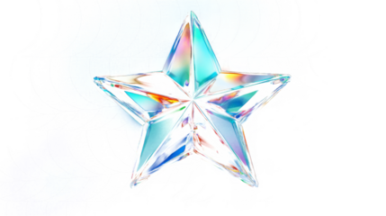 Chrome liquid metal Christmas star. 3D render modern design. Isolated holographic futuristic floral icon. Y2K, brutalism retro futurism Xmas banner concept.