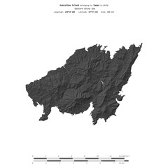 Kamishima Island. Japan. Shape on white. Bilevel © zelwanka