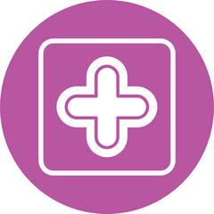 Obraz premium Plus Sign Vector Icon