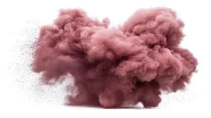 Fototapeta premium A burst of pink powder creating a dramatic cloud effect.