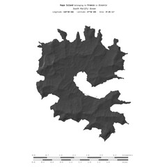 Rapa Island. France. Shape on white. Bilevel © zelwanka